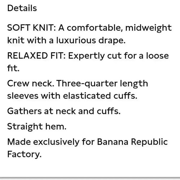 Banana Republic Knit Poet Top - Picture 6 of 11